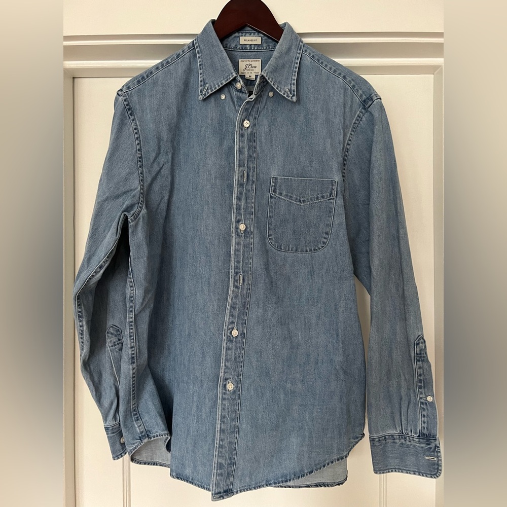 J. Crew Denim Button Down Shirt - M